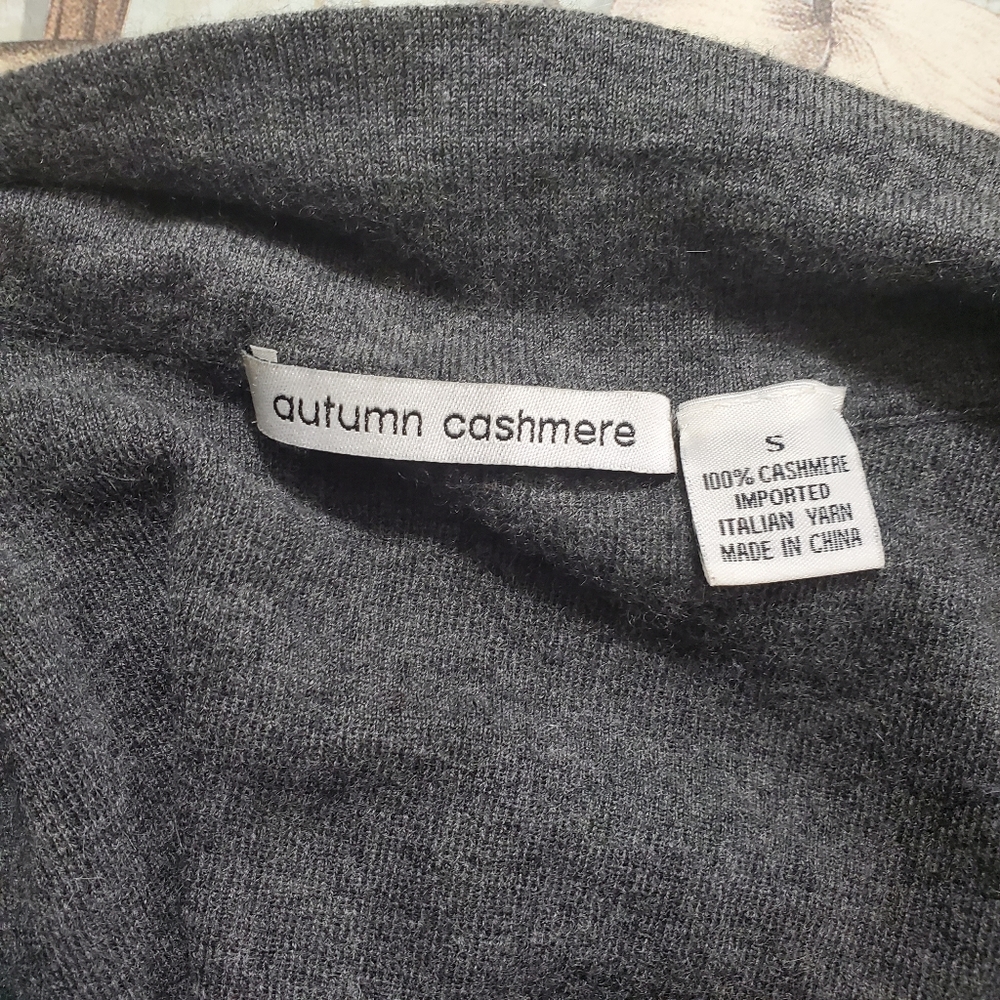 Autumn Cashmere Gray Ruffle Cardigan - Picture 4 of 4